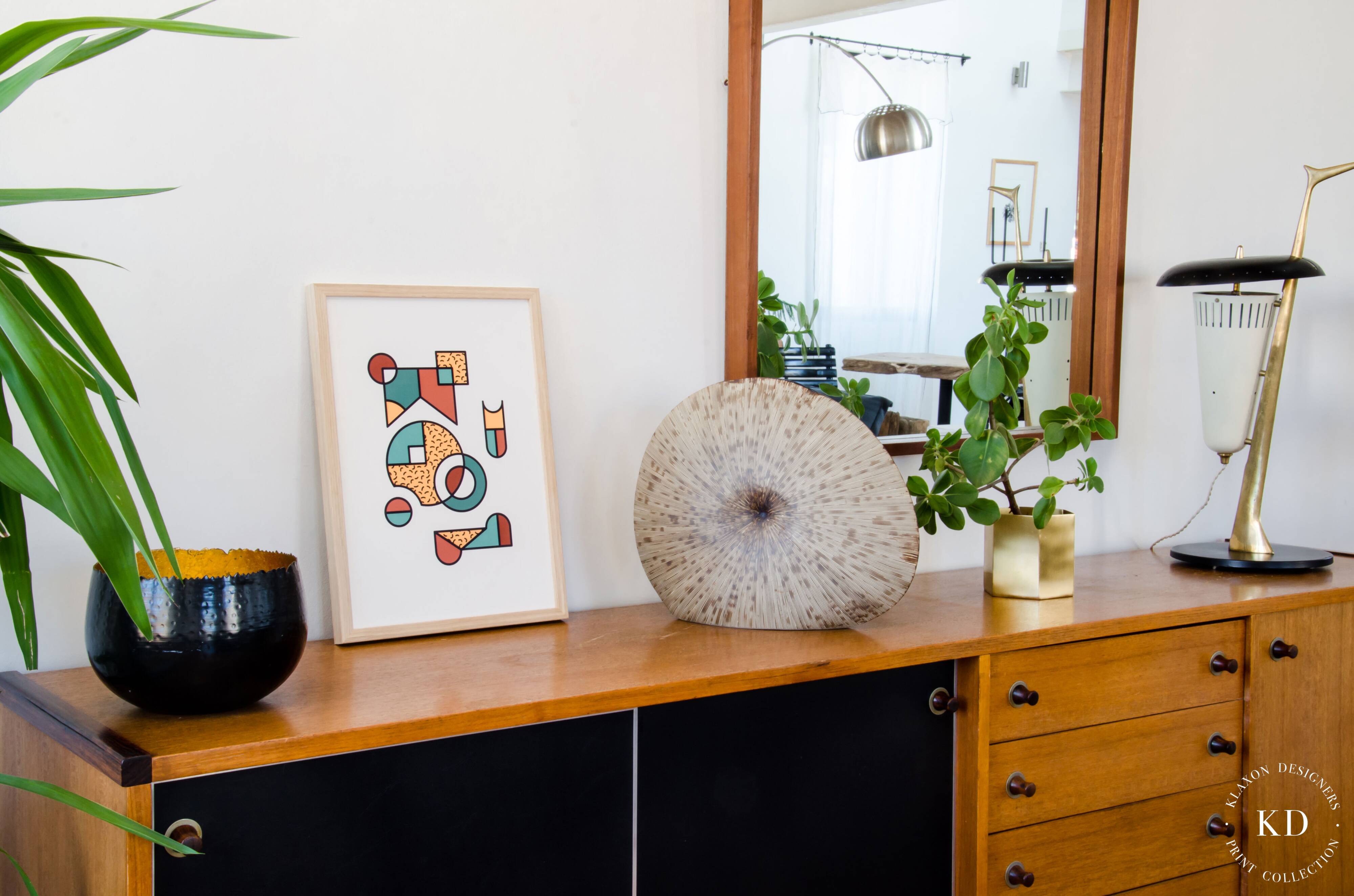 Illustration - Abstract geometric graphic colorful A3 poster numbered #006