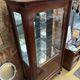 Neoclassical display cabinet by Maurice Hirsch – mahogany, brass and glass
