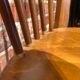 Lot de 4 chaises bistrot en bois vernis