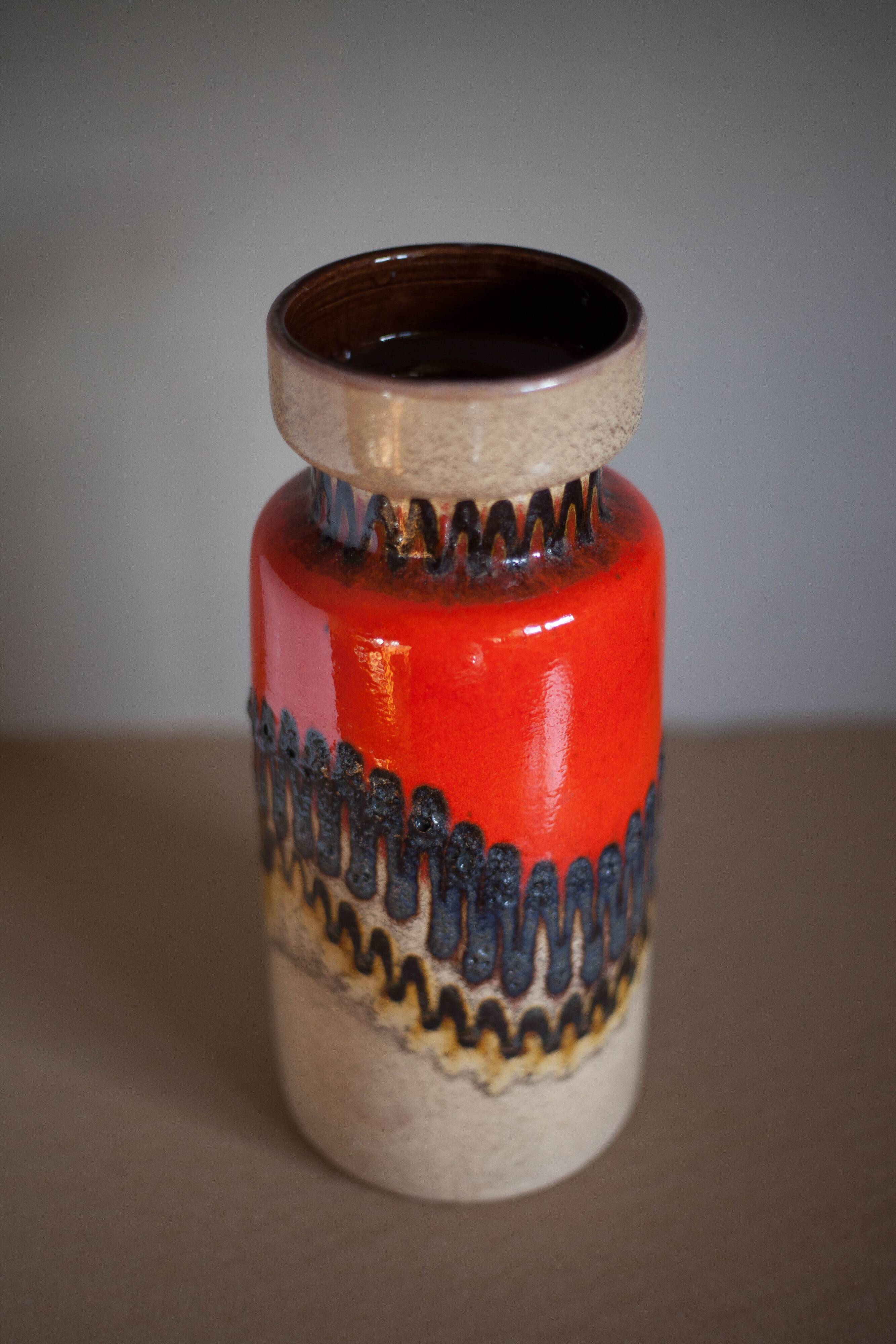Vase céramique West Germany, vase fat lava, 517-30, pot à fleurs, collection, 60's