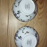 Pair of Villeroy & Boch bowls – Floral decoration – Perfect condition
