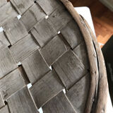 Tabouret traditionnel en châtaignier 1960