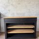 Black and wood counter