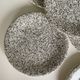 Set of 8 Italian speckled ceramic dessert plates