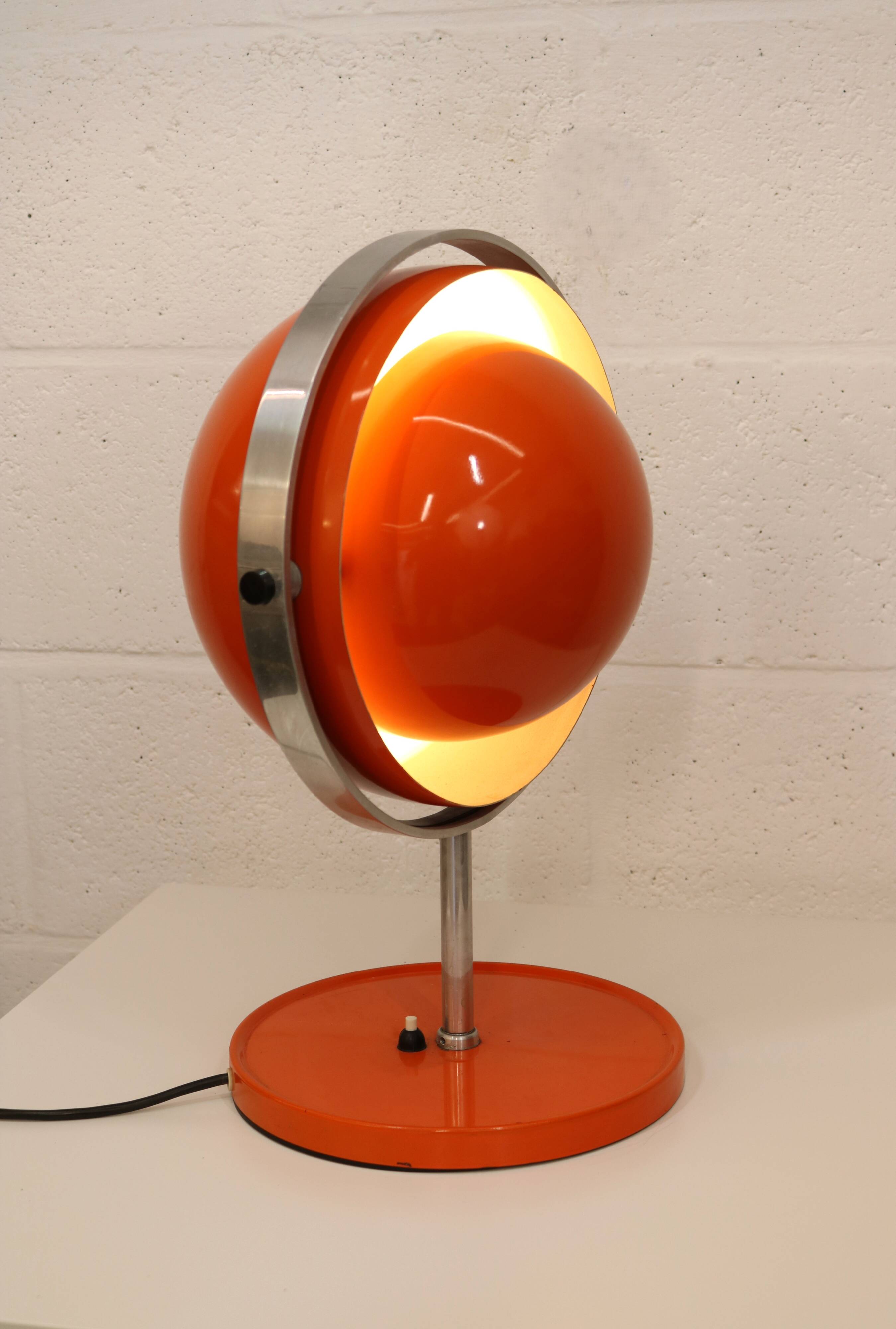 Rare vintage Moonlight space age table lamp by Buch & Jørgensen for Quality