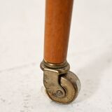 Scandinavian Teak Coffee Table with brass shelf