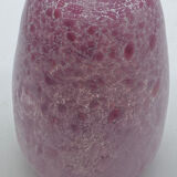Glass paste vase, La Rochere, vintage, glassware, pink,