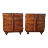 Pair of art deco bedside tables
