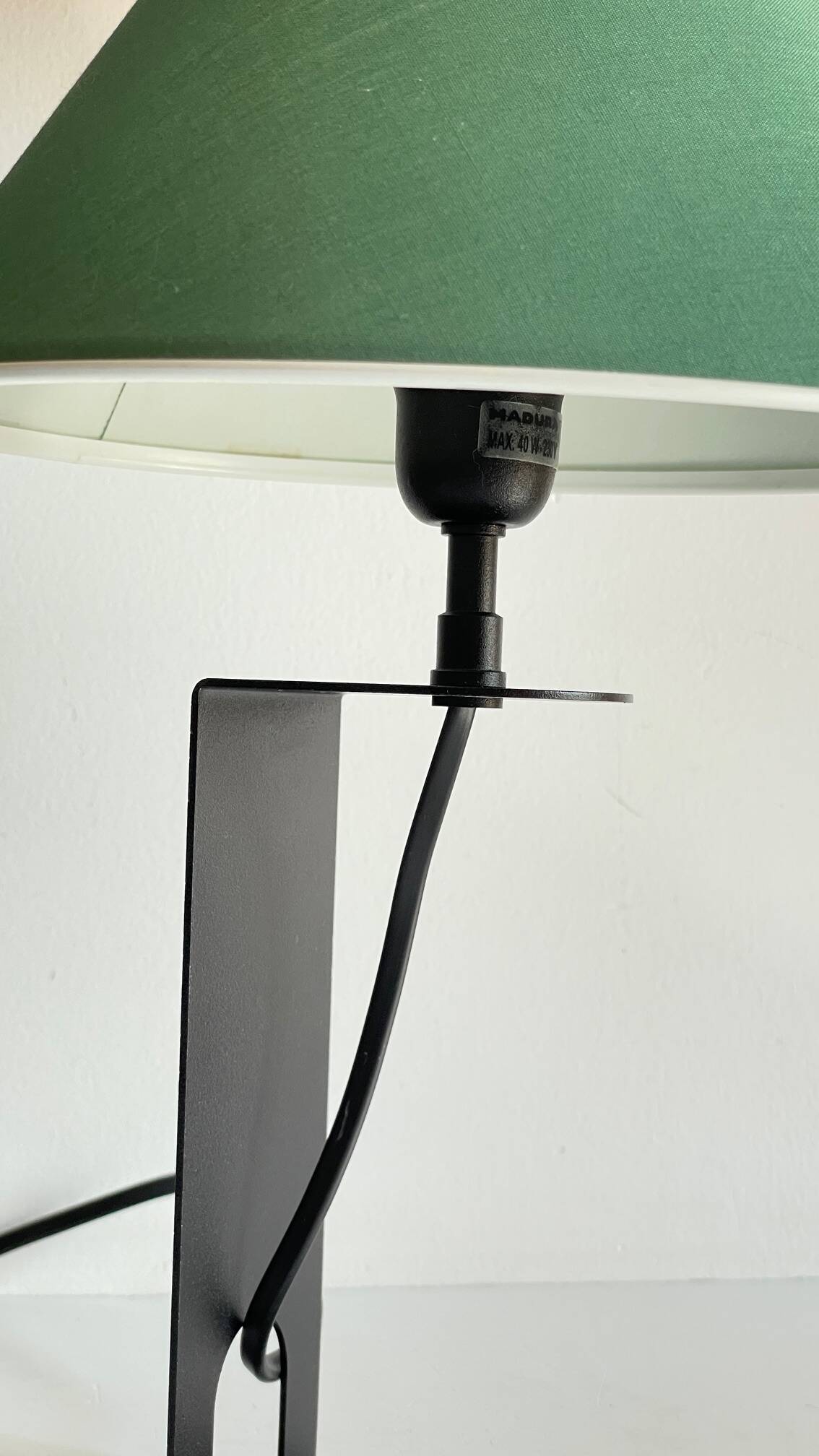 Steel and fabric lamp by madura