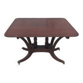 Table anglaise à volets en acajou époque 19ème