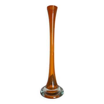 Grand vase soliflore verre Murano vintage