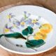 Set of 4 dessert plates in slip St Amand Hamage