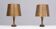 Classic table lamps antique gold color .1960s