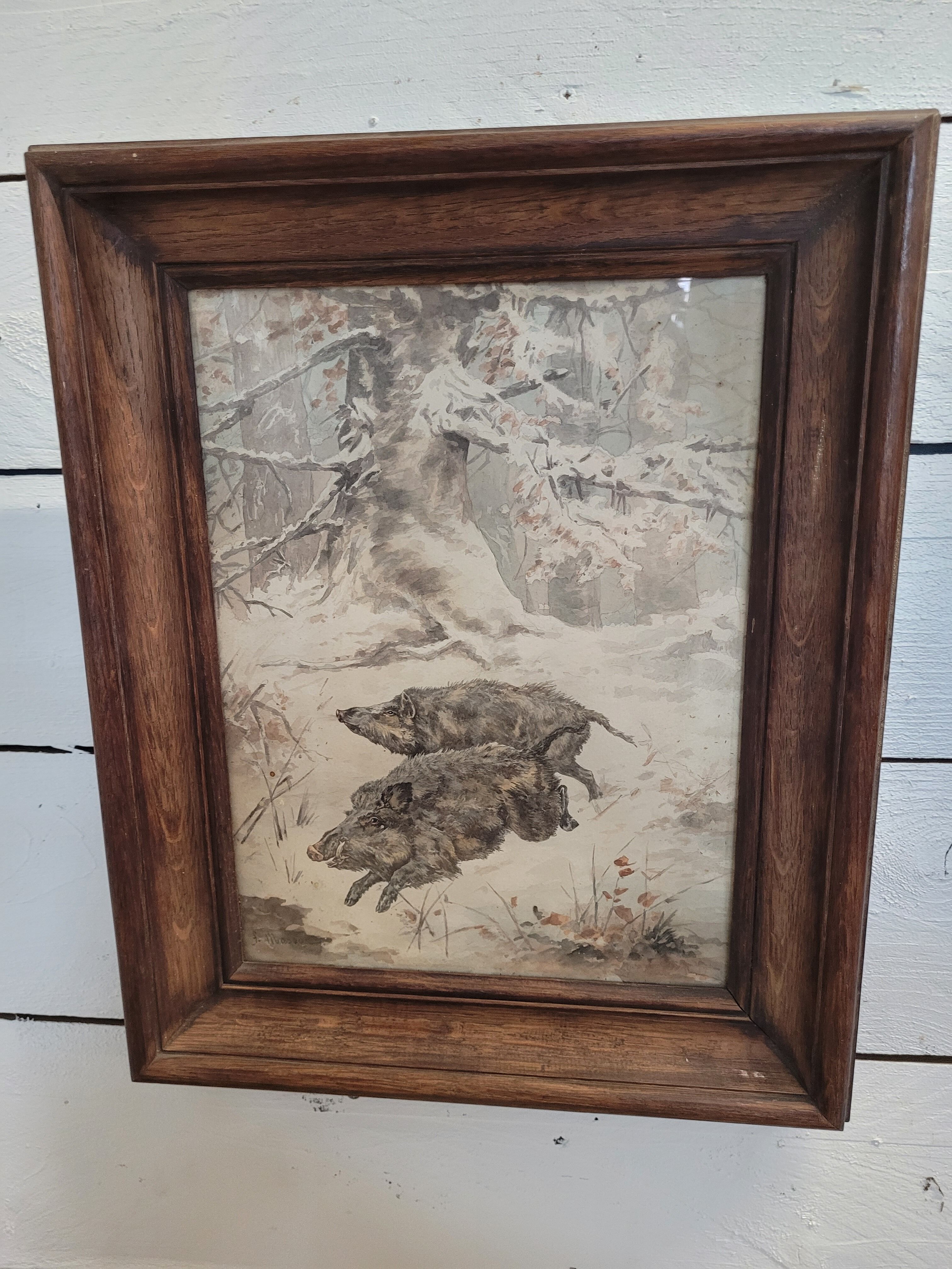 Pair of paintings