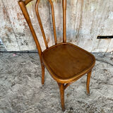 Bistro Chair Style THONET Curved Wood 1930 Made In France Vintage#D6