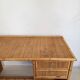 Pair of wicker and bamboo desks, Dal Vera, vintage