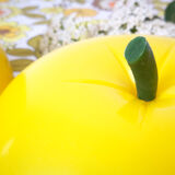 Yellow Ice Cube Apple / Vintage Ice Bucket