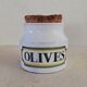 Vintage olive pot