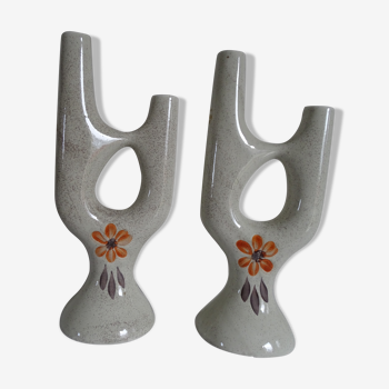 Sarreguemines candlesticks