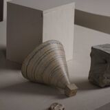 Decorative stoneware vase from mid-20th century, 1960s.