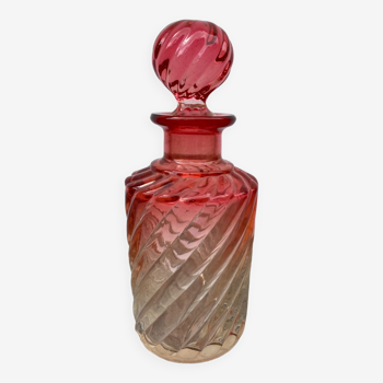 Flacon ancien rose Baccarat ancien cristal parfum / accessoire de toilette