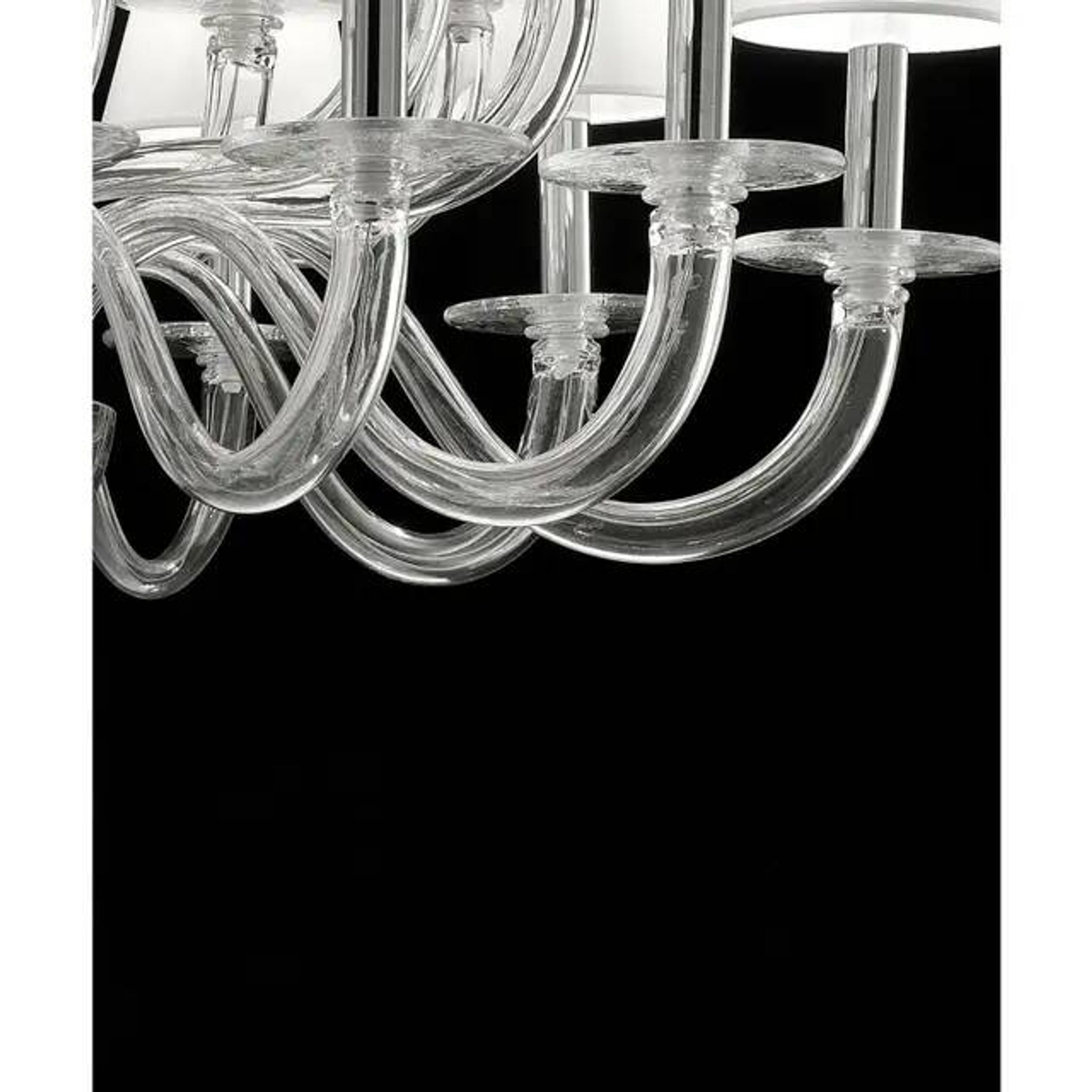 Chandelier en verre de Murano transparent par Simoeng pour Simoeng