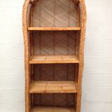 Vintage rattan shelf