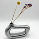 Vase sculptural en fonte d’aluminium, 1970s