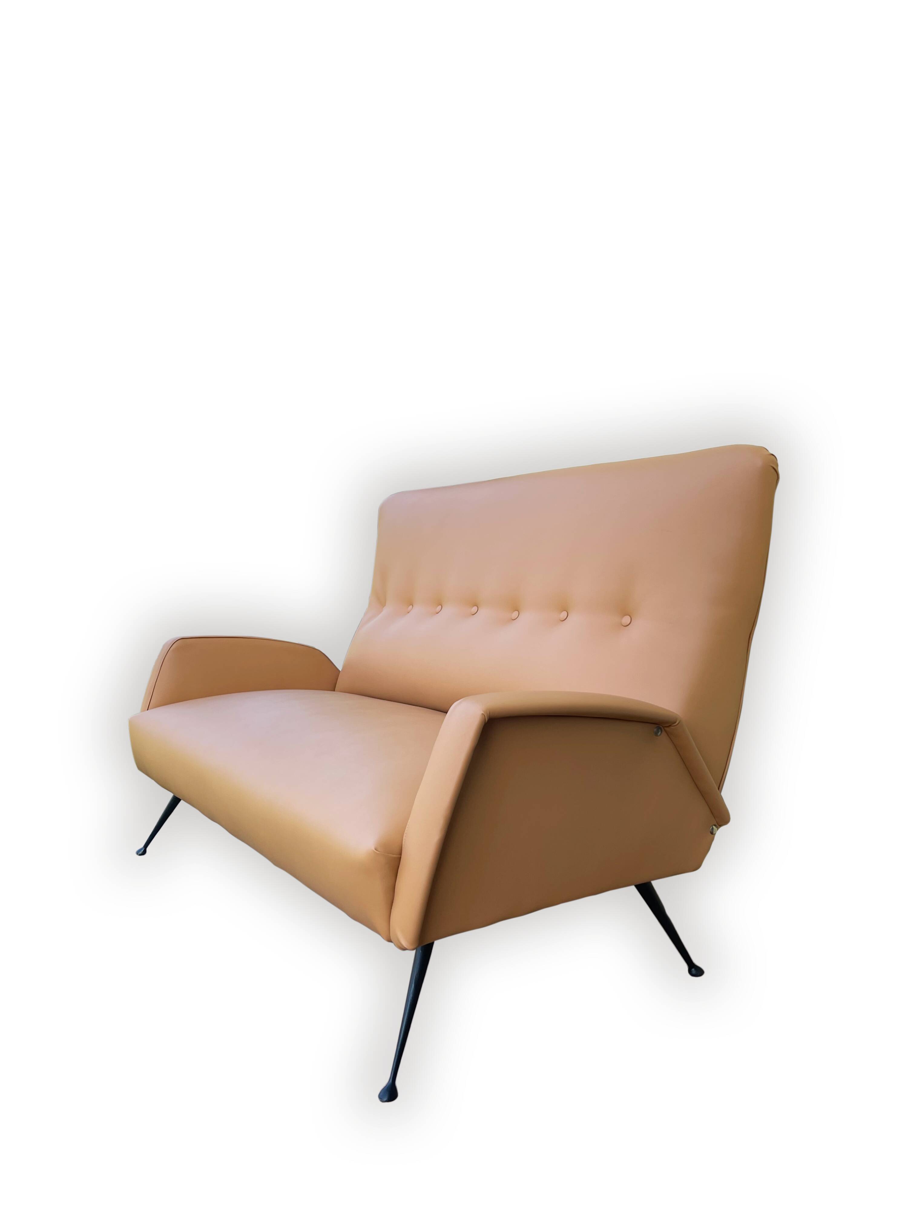 Canapé italien vintage 2 places - 1950