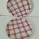 Set of dessert plates Moulin des Loups model Pink Tablecloth – 1950s