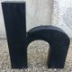 Vintage metal sign letter