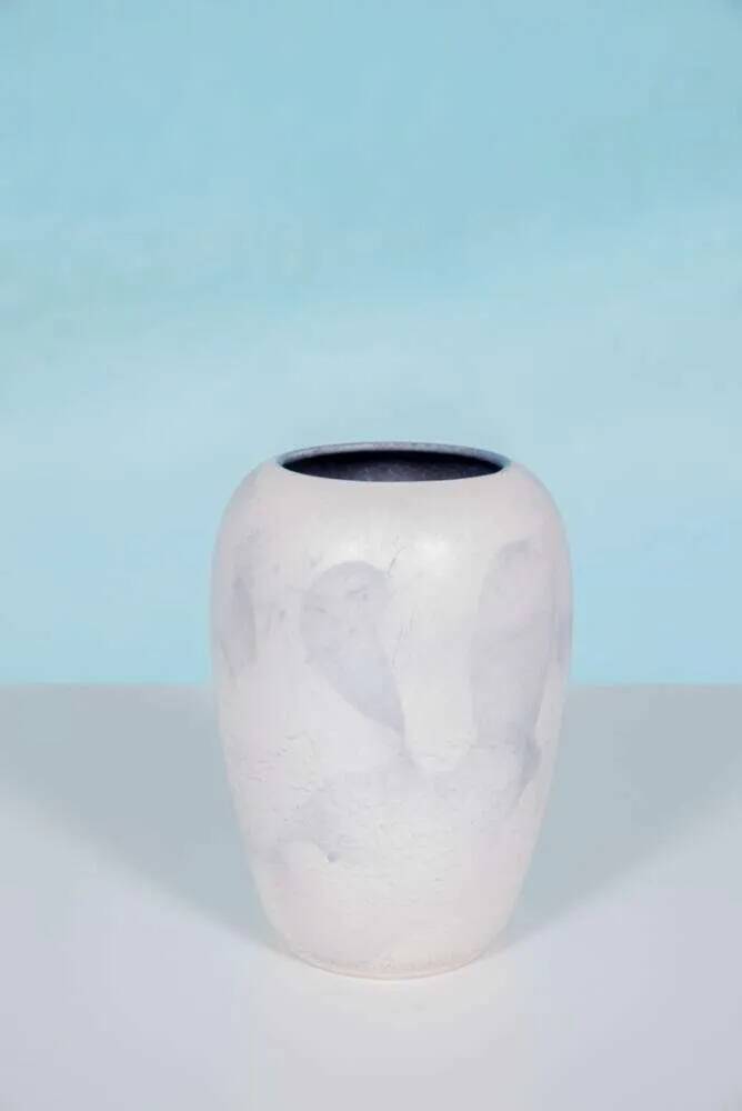 Vase W-Germany natural earth tones, vintage flower vase