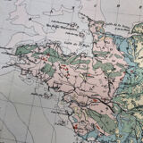 1880 - Geological map of the France