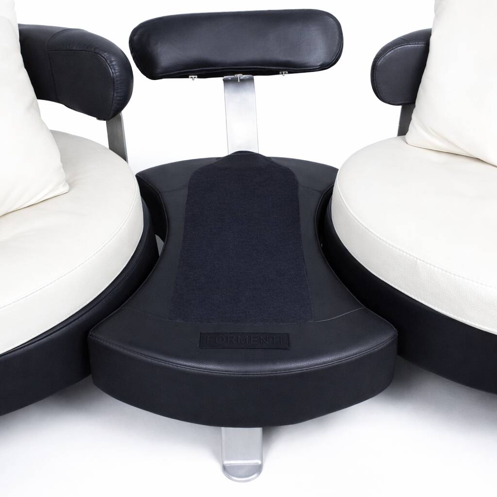 Mario Spinelli for Formenti — 3-Seater Leather Sofa — Italy, 1980s