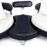 Mario Spinelli for Formenti — 3-Seater Leather Sofa — Italy, 1980s