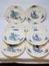 8 Large Vintage Sarreguemines Flanders and Surrey Dinner Plates, White Decor