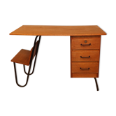Vintage Spirol wooden and metal desk 1950