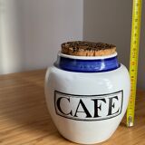 Spice jars "coffee" in real porcelain from Biot