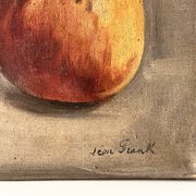 Nature morte aux pommes circa 1930, tableau à l'huile sur toile