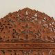 Vintage Asian carved teak screen — mid-20th century