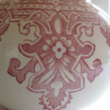 Broc or pitcher Longchamp Moorish décor pink