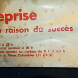 Rare poster theatre of old colombier Paris 1967