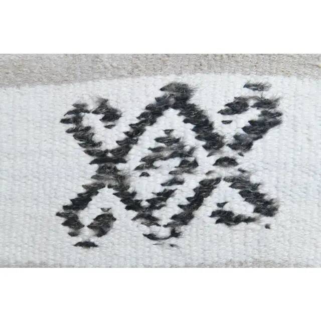 Vintage Turkish Hand-Knotted Wool Cotton White Runner Rug 70x242