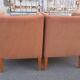 Pair of club style armchairs