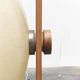 Swiss space-style floor lamp made of plastic and plywood from the 1960s.