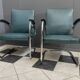 Set of 2 Green Mauser tubular chairs model RS7 Bauhaus 1930s