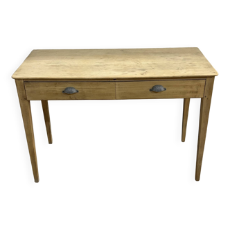 Solid wood airbrushed entrance console