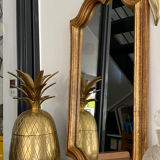 Old rectangular gilded mirror 43 x 21 cm