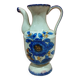 Hand-painted cracked ceramic pitcher