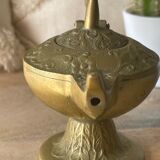 Old oil lamp Aladdin's lamp in bronze oriental lamp